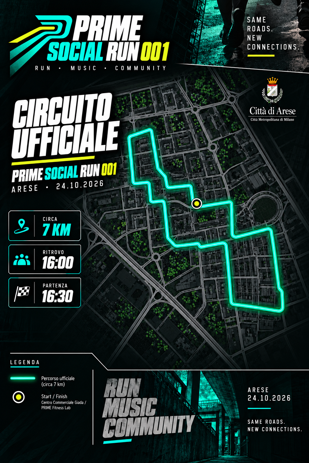 Percorso ufficiale PRIME Social Run 001